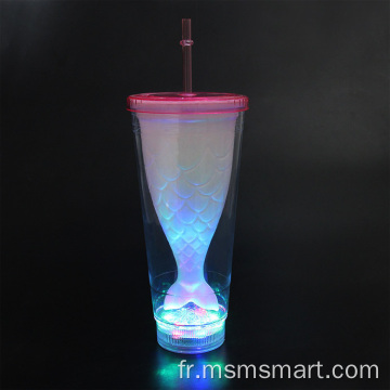 tasse de narguilé portable shisha avec lumière LED